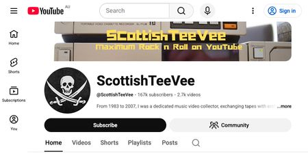 Scottish TeeVee YouTube channel screenshot